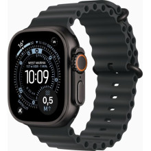 Apple Watch Ultra 3 49mm Titanium Black avec Black Ocean Band MF0J4